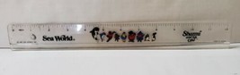 Vintage Sea World 1985 Shamu and His Crew Clear 12&#39;&#39; School Ruler Ohio Whale  - £13.09 GBP