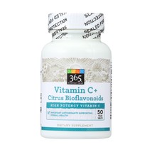 365 Whole Foods Supplements, Vitamin C With Bioflavonoids 1000 mg, 50 Tablets - £29.57 GBP