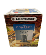 Le Creuset Compact Fondue Pot Cream Gray New Unused - $174.13