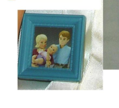 Barbie doll friends family wth baby photo vintage dollhouse display stan... - £2.30 GBP