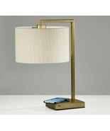 NEW Modern Farmhouse Stonewall Table Lamp Desk Shade Wireless Charging  - £139.39 GBP
