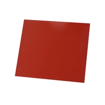 Red High Temp Silicone Rubber Sheeting,Smooth Finish 1/8 by 12 by 12 inch - £10.35 GBP