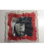 2PAC - Tupac 12” X 12” Cloth Fabric Display Art Printed Rare Mini Tapestry - $227.45 MXN