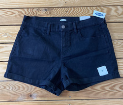 old navy NWT $24.99 women’s roll cuff shorts Size 12 black N8 - $12.92