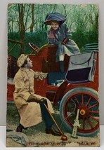 The Scenery is Beautiful Here Man Helps Lady From Car 1910 Missouri Postcard F14 - £3.97 GBP