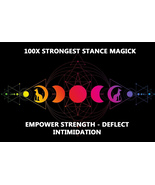 100X COVEN STRONGEST STANCE RAISE COURAGE DEFLECT INTIMIDATION MAGICK WI... - $99.77