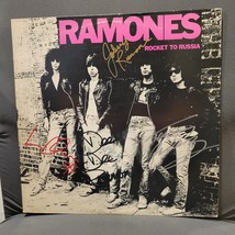 The Ramones signed lp rocket to Russia, 4 members,   Original. Vintage, ... - $755.00