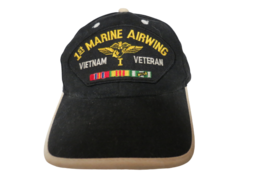 1st Marine Airwing Baseball Cap Hat Vietnam Veteran Adjustable Back Blac... - £10.16 GBP