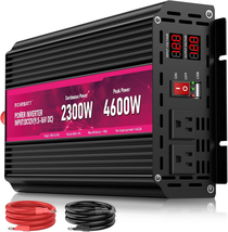 2300W Power Inverter,12V DC to AC 110V120V Peak Power 4600W with 2AC Out... - $255.58