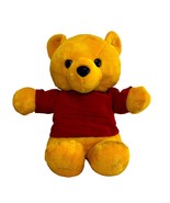 Teddy Bear Plush Red Shirt Golden Orange Stuffed 18 Inch Toy Network 199... - £9.19 GBP