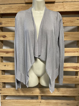 Jessica Howard Open Front Silver Glitter Sweater Woman&#39;s Size M KG JD - $187.98 MXN