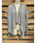 Jessica Howard Open Front Silver Glitter Sweater Woman&#39;s Size M KG JD - $13.56 CAD