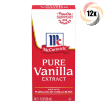 12x Packs McCormick Pure Vanilla Flavor Extract | 1oz | Madagascar Vanilla Beans - £59.07 GBP