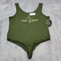 Baby Phat Swimsuit Womens 3X Green Rayon Spandex Logo Printed Tank One P... - £39.55 GBP