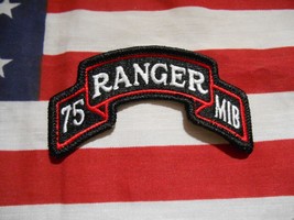 75TH Ranger Regiment Mib Scroll Tab Patch - £5.26 GBP