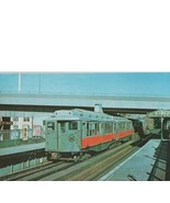 Boston MTA 1969 Four Car Train 1927 Lacoma Charleston 8 Feb 1958 Postcard - £6.29 GBP