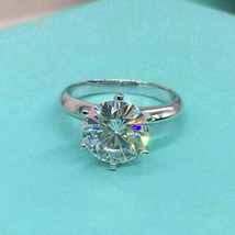 Fede nuziale di fidanzamento solitario con diamante a taglio rotondo da 4... - £79.37 GBP