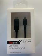 Gigaware 3-Foot USB Type C-to-Micro USB Cable RadioShack 2604619 Ships FREE - $9.99
