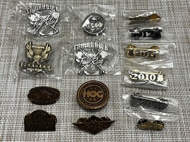 Harley-Davidson HOG Tomahawk Open House &amp; Fall Ride Lapel Pins - 5 Used ... - £26.82 GBP