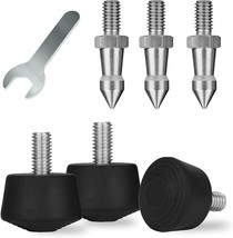Rigych 3 Sets Of 1/4 Thread Rubber Tripod Ft\. With Universal Anti-Slip And - $31.94