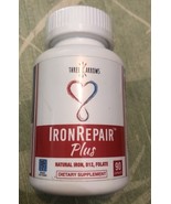 Three Arrows Iron Repair Plus Natural Iron B12 Folate Supplement 90 Caps... - $590.02 MXN