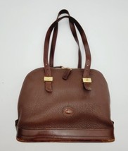 Vintage Dooney &amp; Bourke All-Weather Leather Purse Handbag Saddle Brown - £37.95 GBP