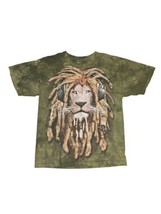  The Mountain Tie Dye Bob Marley Iron Lion Zion T-shirt Sz Large - $19.00