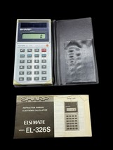Vintage Calculator Sharp EL-326S Elsi Mate Solar - $10.00