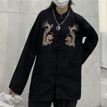 Harajuku  Embroidery Blouses 2022 New Women Men Shirt Chinese Style Blouses Long - £97.12 GBP