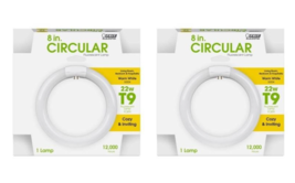 Feit Electric FC8T9/WW Fluorescent Bulb Circular 22W 4-Pin T9 G10 (2-Pack) - $393.87 MXN