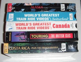 Travel--5 VHS tapes..never opened..circa 1999..Alaska, Canada, British Isles,etc - £8.65 GBP