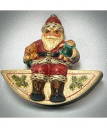 The Vaillancourt Collection Santa Sitting on Moon Rocker 1990 Father Chr... - £322.72 GBP