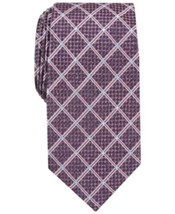 MSRP $55 Perry Ellis Men&#39;s Edale Grid Silk Tie One Size - £9.05 GBP