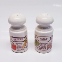 Avon Country Kitchen Salt &amp; Pepper Shakers with Mushroom Top 1980 Vintage - $13.75