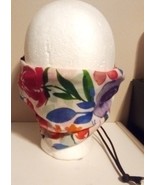 Scarf Face Mask,Flower Pattern,Colorful Scarf,Hand Made Fabric Face Masks - $411.00 MXN