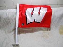 University Of Wisconsin Licensed Car Flag-BADGERS Football-Dorm-USA Made-4x4-RV! - $22.95