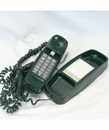 AT&amp;T Trimline 230 Push Button Phone Telephone Vintage Retro Dark Green W... - $38.97 CAD