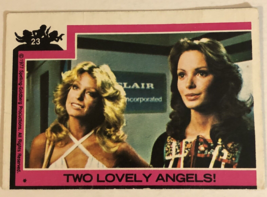 Charlie’s Angels Trading Card 1977 #23 Farrah Fawcett Jaclyn Smith - £1.86 GBP