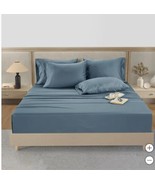 Hotel Signature Bed Sheets Dark Blue 6-PC Fitted Flat Pillowcases - $198.38 CAD+