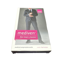 Mediven Men Tan Medical Compression Socks Classic 30-40 mmHg Calf High C240134 - £21.92 GBP