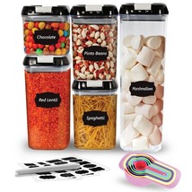 Airtight Food Storage Containers Set Pack Of 5 Plastic Multi size Storage Jars - £16.30 GBP