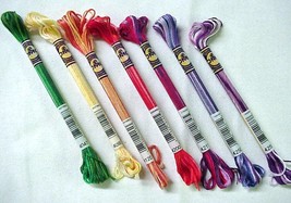 DMC Mouline Color Variations Floss Skeins ( 7 colors per pack ) - £6.35 GBP