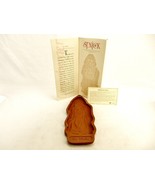 St. Nick Christmas Cookie Mold, Longaberger Pottery, 1993, w/Chocolate R... - €12,46 EUR