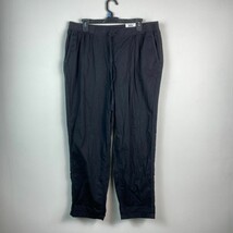 Style &amp; Co Womens Plus 16W Black Twill Tape Pullon Cotton Ankle Pants NW... - $268.41 MXN