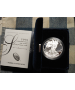 2016-W Proof Silver American Eagle 1 oz coin w/box & COA - 1 OUNCE - $85.00