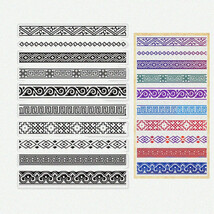 Oriental Style Seamless Lace Silicone Stamp Set - Clear Rubber Stamps fo... - $26.68