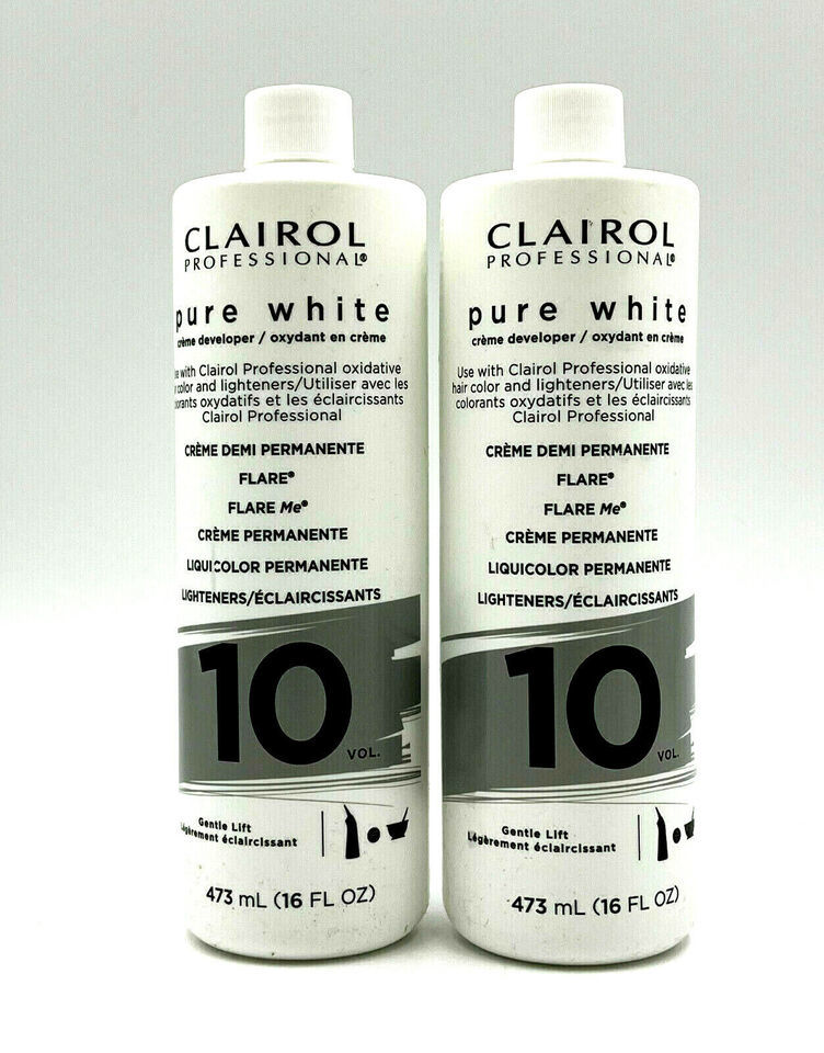 Clairol Professional Pure White Creme Developer 10 Volume 16 oz-2 Pack - $20.41
