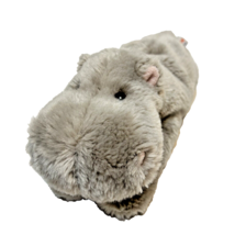 Vintage Aurora World Plush Gray Hippopotamus Stuffed Animal Lovey 13&quot; Soft - $11.66