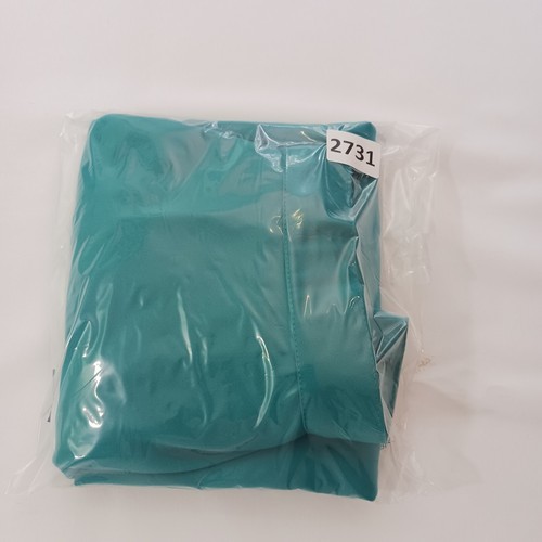 Vintage City Girl By Nancy Bolen Women's Turquoise Back Zip & Slit Skirt Size 14 Item image 15