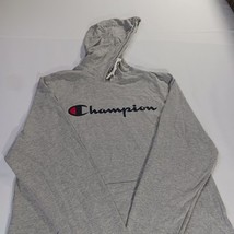 Champion Hoodie Shirt Men’s Large Gray Cotton Blend Casual Pullover Long Sleeve image 12